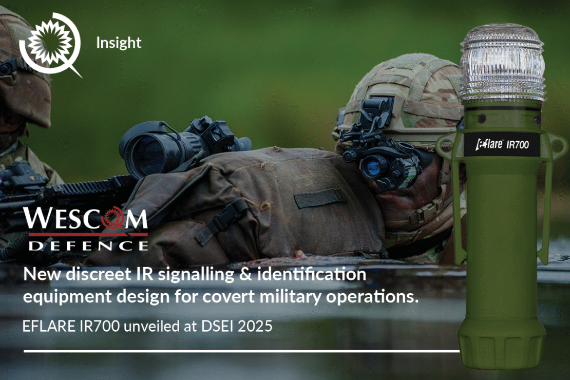 Wescom Defence Launches New IR Eflare at DSEI